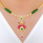 Vibrant Peacock Adorned CZ Set