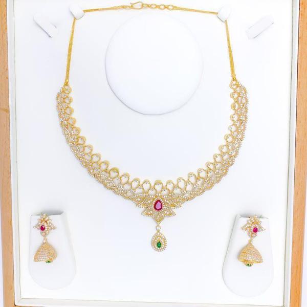 Extravagant Floral CZ Set