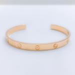 Distinct Engraved Rose Gold Cuff