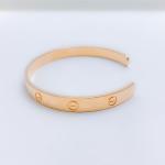 Distinct Engraved Rose Gold Cuff