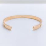 Distinct Engraved Rose Gold Cuff