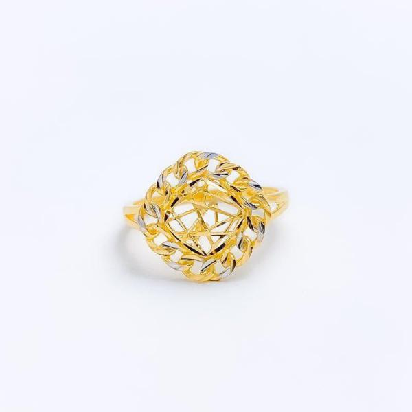 Unique Domed Mesh Ring