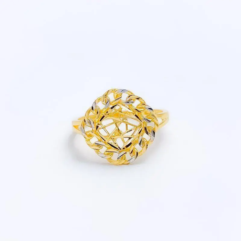 Unique Domed Mesh Ring