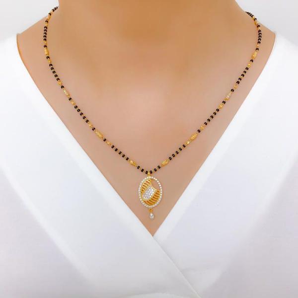 Chic Oval CZ Mangalsutra