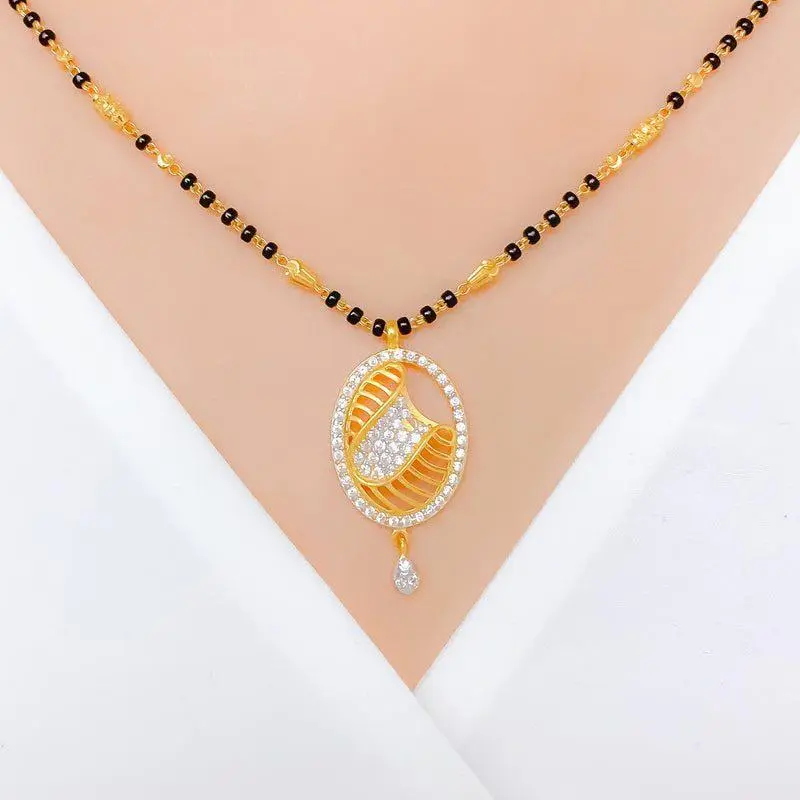 Chic Oval CZ Mangalsutra