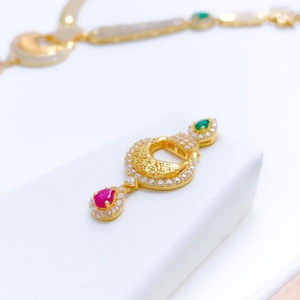 Classic Elegant Chand Drop CZ Set