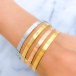 Contemporary Prismatic Bangle Set