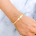 Distinct Engraved Rose Gold Cuff