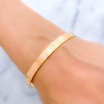 Distinct Engraved Rose Gold Cuff