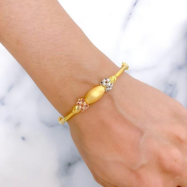 Dainty Matte Finish Bangle Bracelet