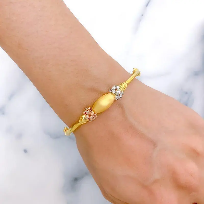 Dainty Matte Finish Bangle Bracelet