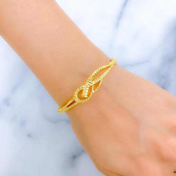 Classy Curved Bangle Bracelet