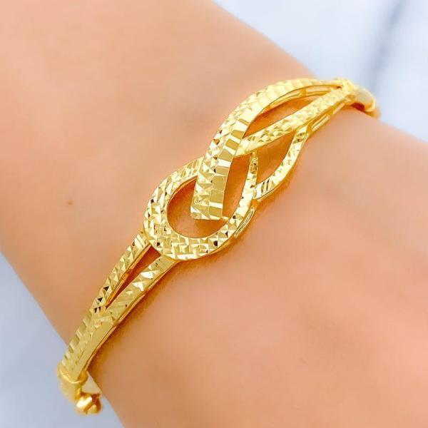 Classy Curved Bangle Bracelet