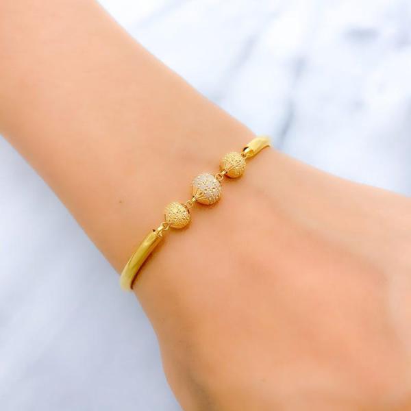 Chic Polka Dot Bangle Bracelet