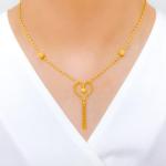 Charming Beaded Heart Necklace Set