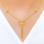 Charming Beaded Heart Necklace Set