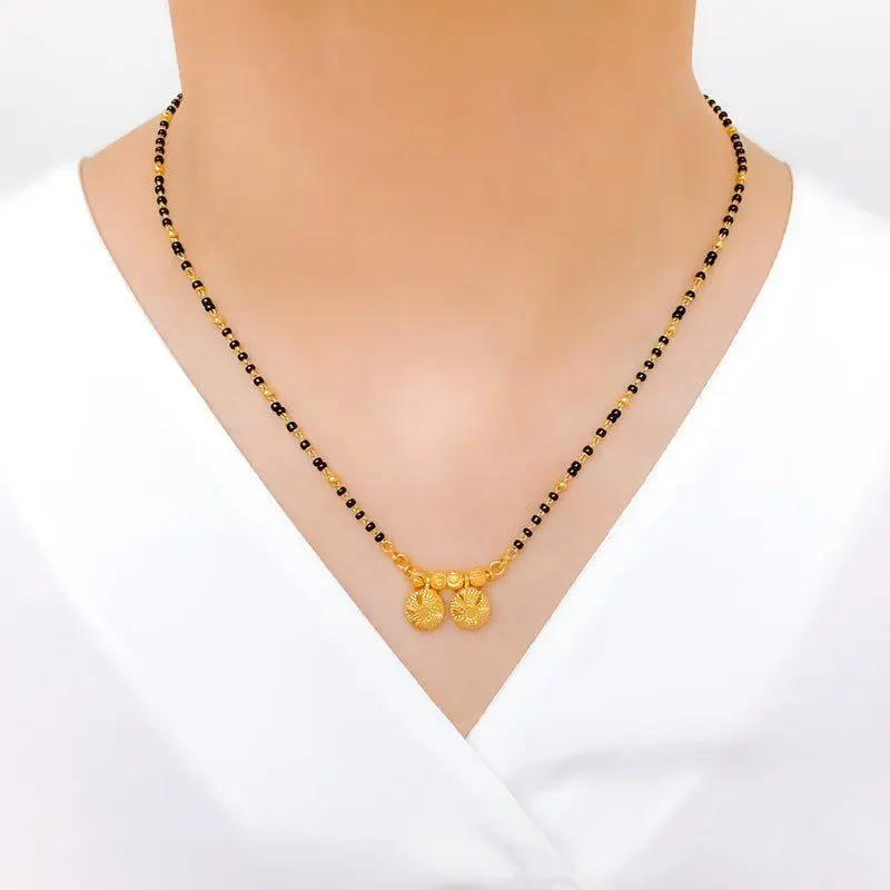 Textured Twin Thali Mangalsutra