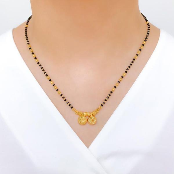 Unique Blooming Flower Thali Mangalsutra