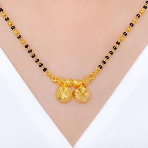 Unique Blooming Flower Thali Mangalsutra