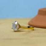 Custom Made Archer Moissanite Solitaire Ring by Solitairz Affair