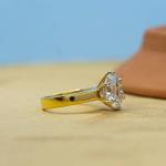 Custom Made Archer Moissanite Solitaire Ring by Solitairz Affair