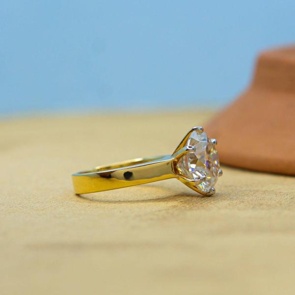 Custom Made Archer Moissanite Solitaire Ring by Solitairz Affair