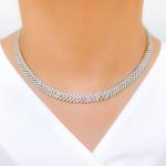 Contemporary Diamond Necklace Set