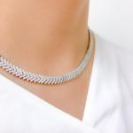 Contemporary Diamond Necklace Set