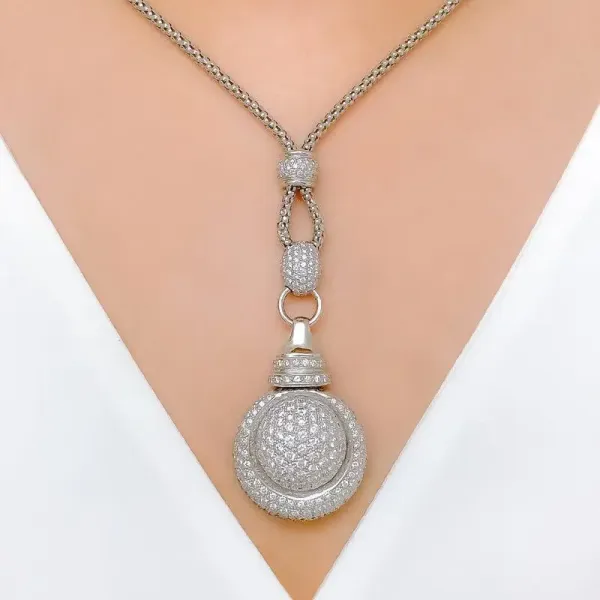 Bold Unique Diamond Necklace Set