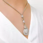 Bold Unique Diamond Necklace Set