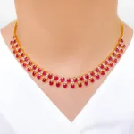 Ruby and Diamond Necklace Set