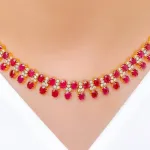 Ruby and Diamond Necklace Set