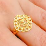 Unique Domed Mesh Ring