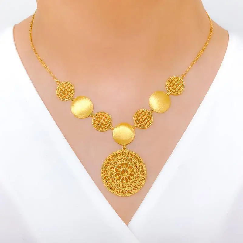 Unique Vintage Jali Work Necklace Set