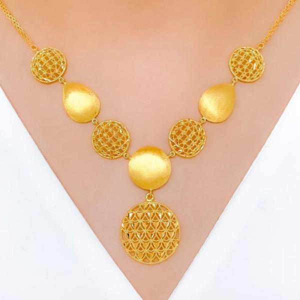 Versatile Round Mesh Necklace Set