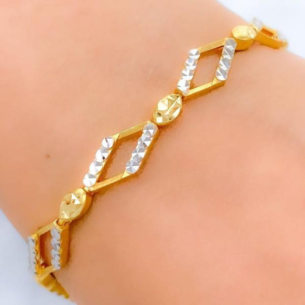 Chic Reflective TwoTone Bracelet