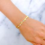 Bright Dressy Open Heart Bracelet