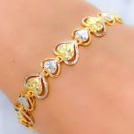 Bright Dressy Open Heart Bracelet