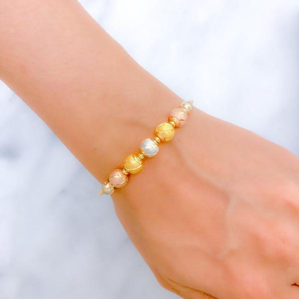Modern Striped Wire Bracelet
