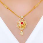 Palatial Floral CZ Necklace