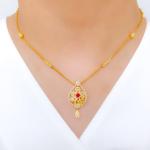 Palatial Floral CZ Necklace