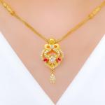 Classy Smooth Finish CZ Necklace