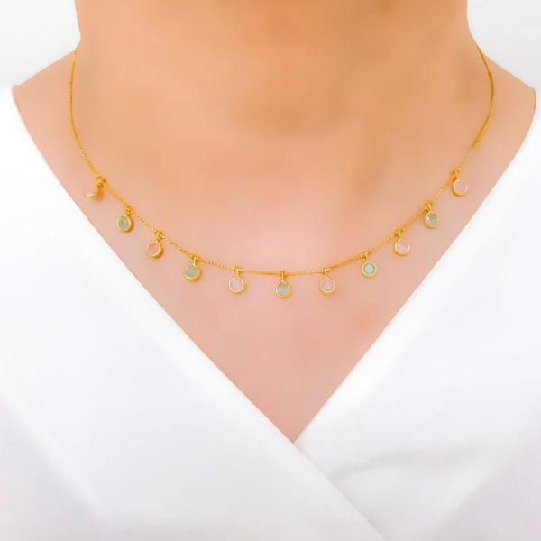 Chic Pastel Charm Necklace