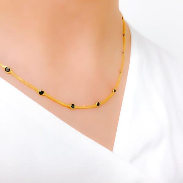 Elegant Black CZ Necklace