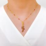 Gorgeous Fuchsia Pink CZ Necklace