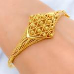 Contemporary Wave Bangle Bracelet