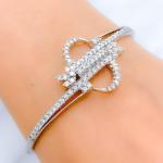 Hoop Design Diamond Bangle Bracelet