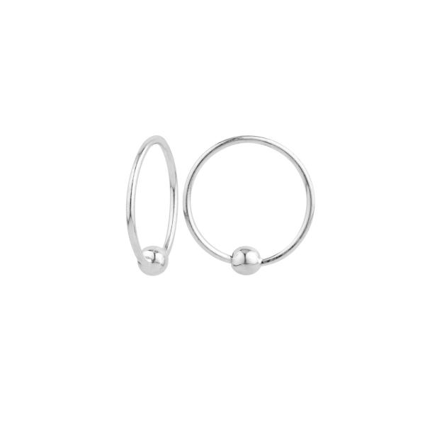 Pure 925 Silver Hoop/ Bali Earring For Girls And Ladies.