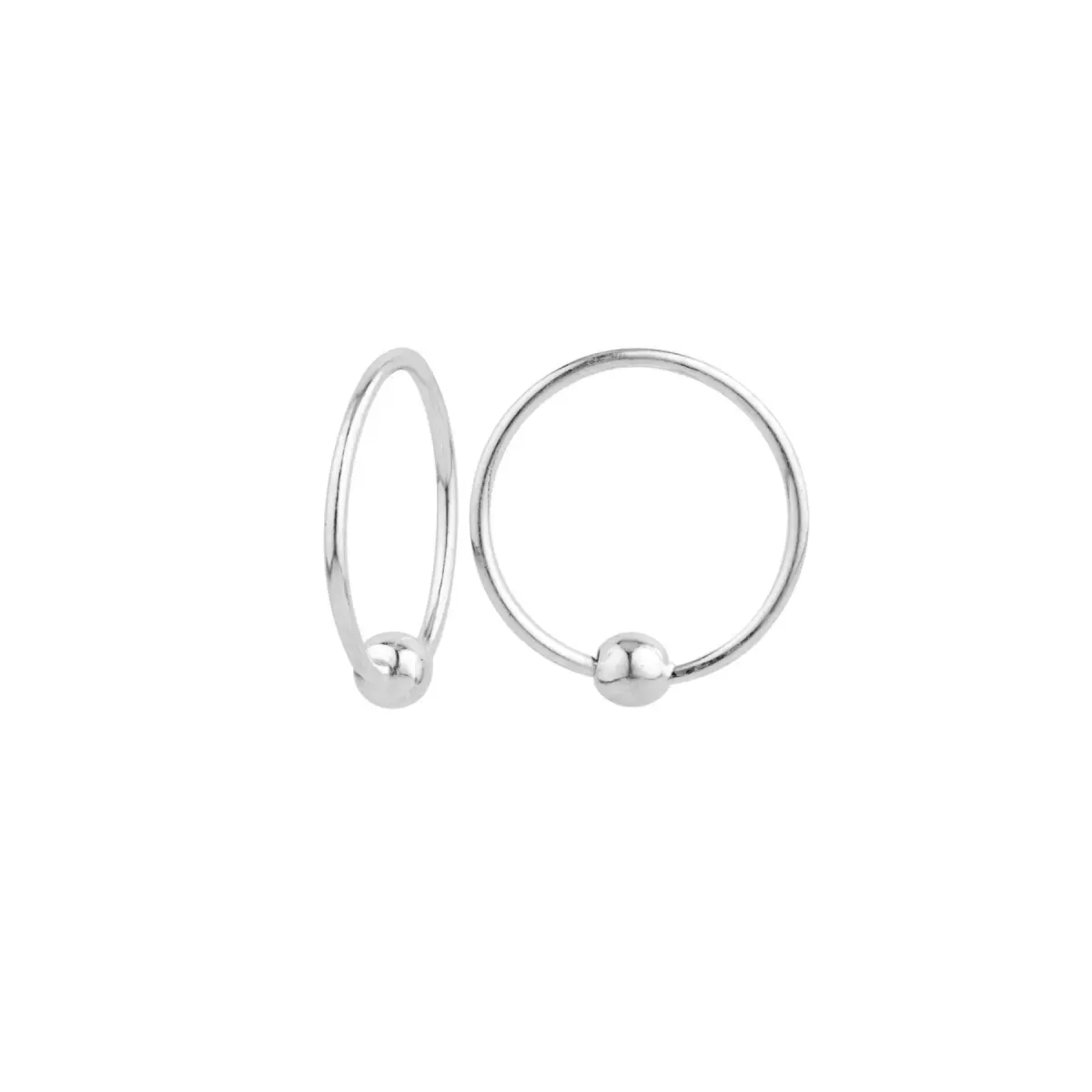 Pure 925 Silver Hoop/ Bali Earring For Girls And Ladies.