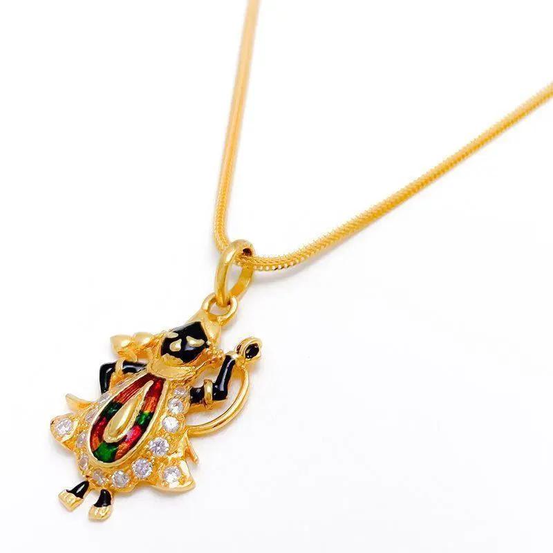 CZ Accented Kali Ma Pendant